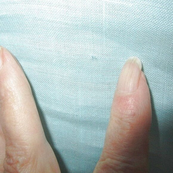 Symple 100% Linen Top Size M Tunic Button Up High Low Lagenook Beachy Coastal - Picture 11 of 12